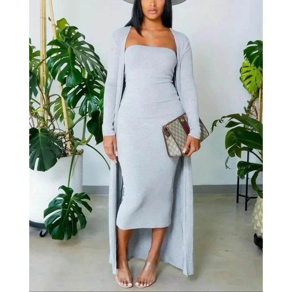 Floral Trench Dress with Cloak - HalleBeauty